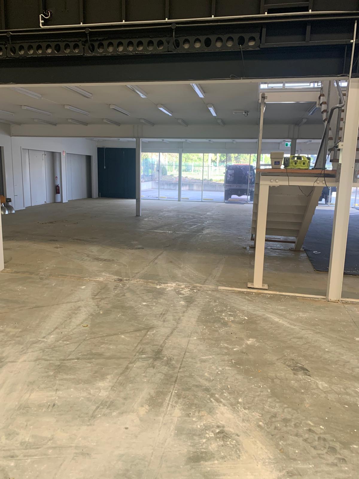 Ingleburn factory floor before epoxy