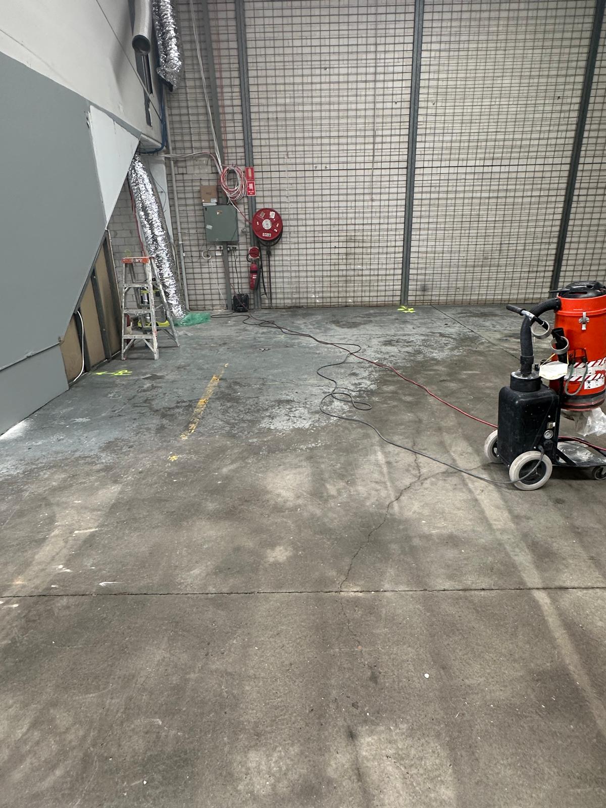 Smithfield warehouse floor before epoxy