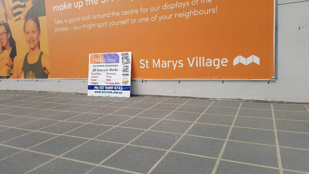 Damaged high-traffic area St Marys Shopping centre